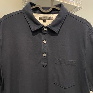 Banana Republic Mens Polo Size Large Navy Blue